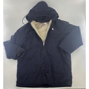 Vintage Marks Work Warehouse Jacket XL 1970’s Blue Canvas Detroit Chore Santa Fe